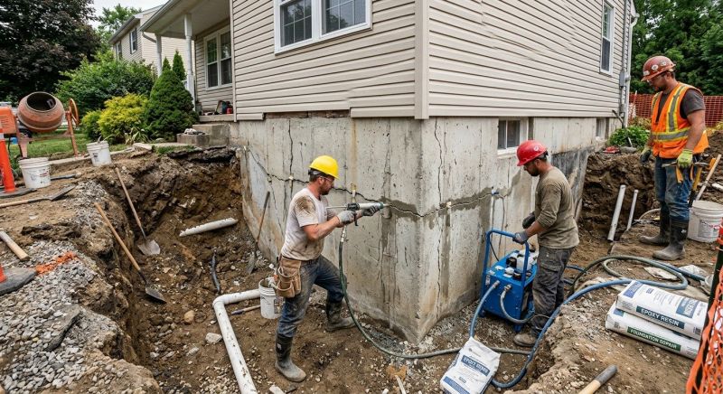 Foundation Crack Sealing in Columbus, OH